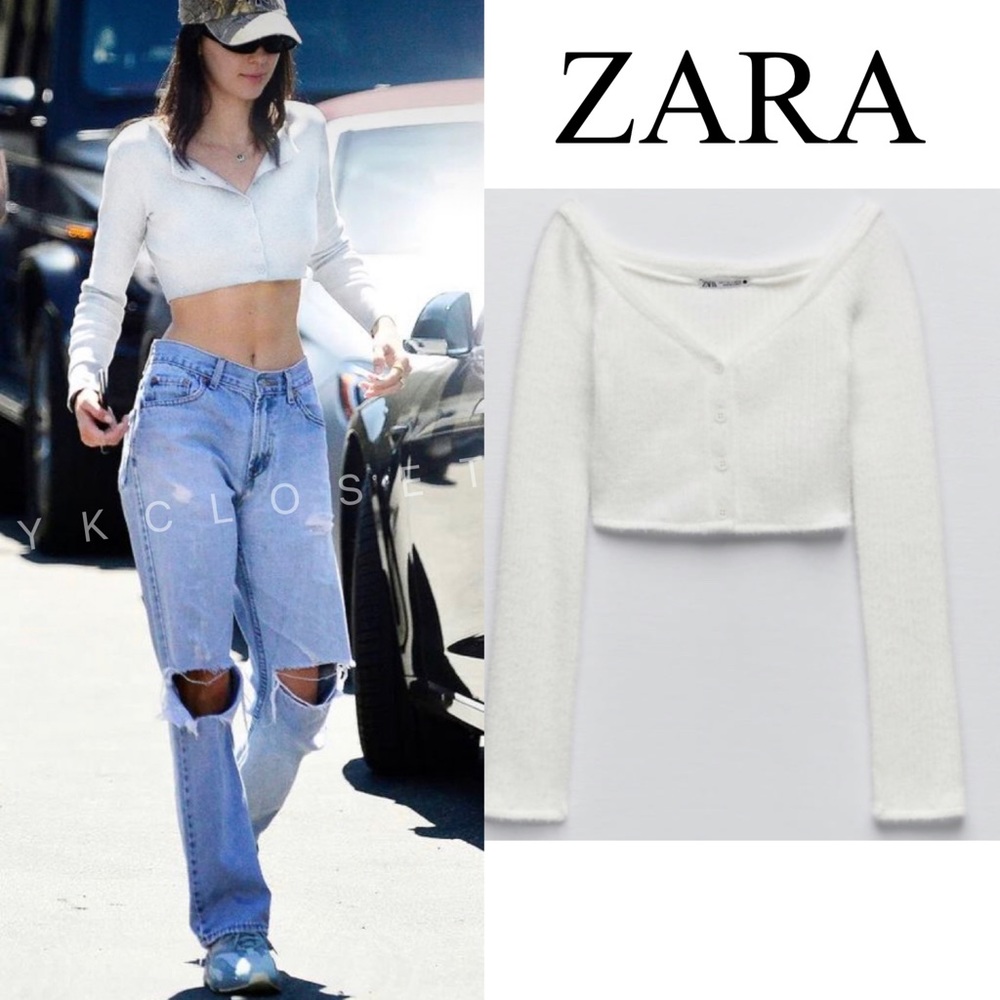 SOFT FEEL CROPPED CARDIGAN || ZARA || YKCLOSET